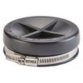 Flexible Cap,Plastic,4.3 psi,6" Pipe Sz