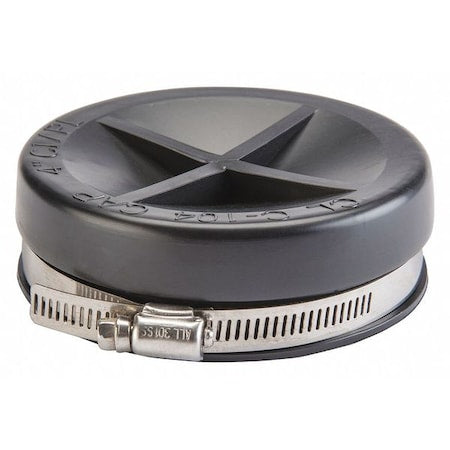 Flexible Cap,Plastic,4.3 psi,6" Pipe Sz
