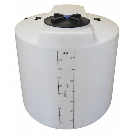 Storage Process Chemical Tank, Vertical, LDPE 1.9, Nat, 300 Gal