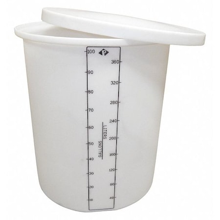 ProChem Process Chemical Storage Tank,Vertical,Open Top,100 gal.