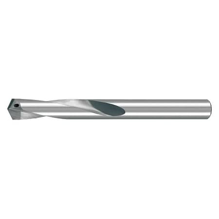 Screw Machine Drill Bit, 23/32 in Size, 125  Degrees Point Angle, Carbide-Tipped, Uncoated Finish