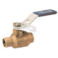3/4" Sweat Bronze Ball Valve Inline