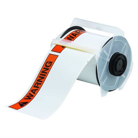 Thermal Transfer Label, Black/Orange, Labels/Roll: 165