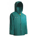 Chemtex Rain Jacket,Attchd Hood,Green,3XL