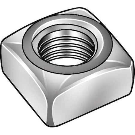 7/8"-9 Low Carbon Steel Zinc Plated Finish Square Nut - Regular, 5 pk.