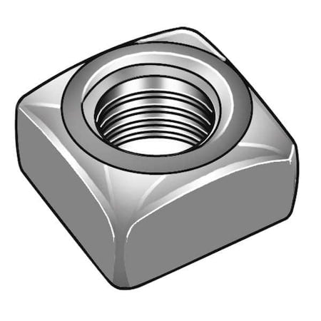 3/4"-10 Carbon Steel Plain Finish Square Nut - Heavy, 5 pk.