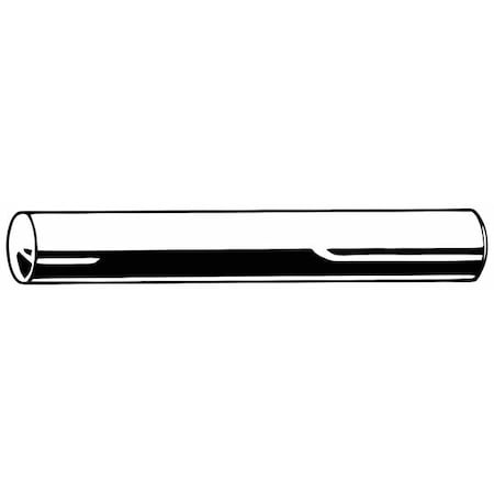 Standard Dowel Pin, 8 mm Nominal Dia, 40 mm L, Steel, 5 PK