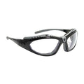 Fuselage, Safety Glasses, Anti-Fog & Anti-Scratch, Black Lens, Black Frame, 1 PR