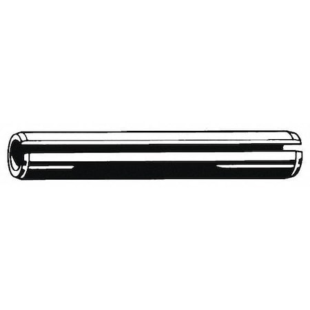 Slotted Spring Pin, 1/2 in Outside Dia, 3-3/4 in L, Steel, 5 PK