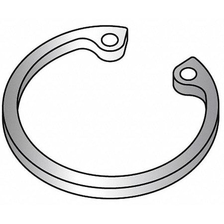 Internal Retaining Ring, Steel, Plain Finish, 6 1/2 in Bore Dia.