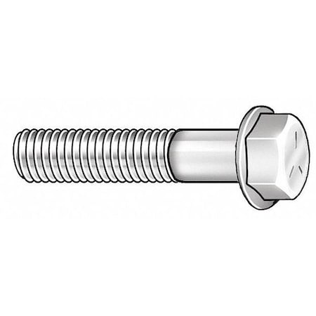 Grade 8, 1/2"-13 Flange Bolt, Black Phosphate Steel, 2-3/4 in L, 25 PK