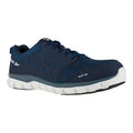 Men's Athletic Shoe, Alloy Toe, Mesh Upper, Rubber Outsole, Lace Up, Navy, 13 M