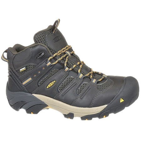 Men's Hiker Boot, 9 D, Steel Toe, 5 in H, Raven/Tawny Olive, 1018079