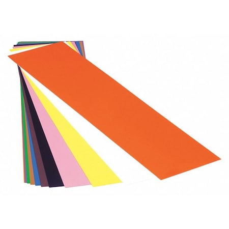 Shim Stock, Sheet, PVC, 0.025 In, White, PK10, Width: 5"
