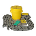 Spill Kit, 16 gal Volume Absorbed per Kit, 20 gal Capacity, Drum, Yellow