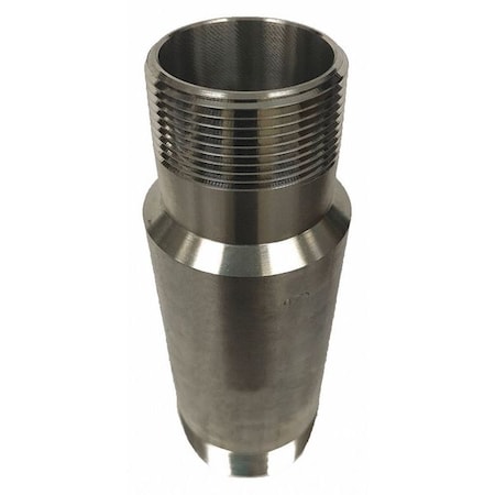 1 in x 3/4 in 304/304L Stainless Steel Threaded Swage Nipple Schedule 40
