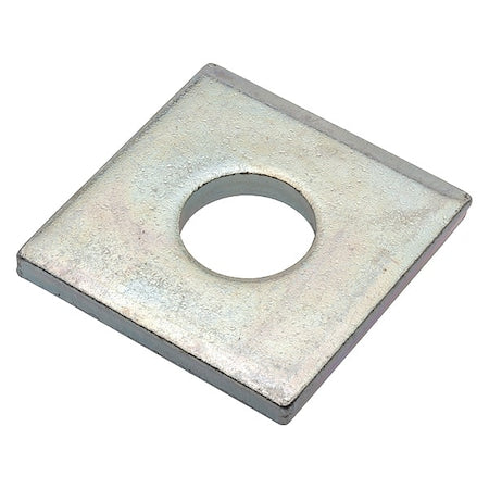 Square Washer, Fits Bolt Size 3/4 in ,Low Carbon Steel Zinc Plated Finish
