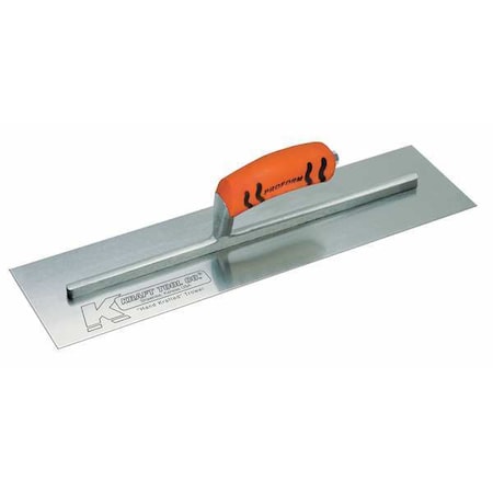 Square End Trowel,16inL,4inW,CarbonSteel