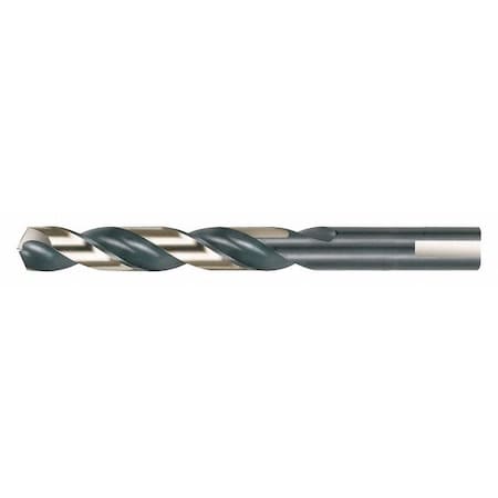 Mechanics Length Drill Bit, Drill Bit Size 1/2 in, 135 Degrees, High Speed Steel, Black Oxide