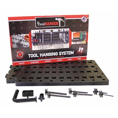 Tool Hanger Kit,Black,50 lb. Capacity