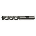 4-Flute HSS Center Cutting Square Single End MIll Cleveland HG-4C Bright 1x1x3x5-1/2