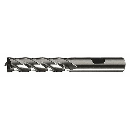 4-Flute HSS Center Cutting Square Single End MIll Cleveland HG-4C Bright 1x1x3x5-1/2