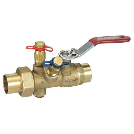 Manual Balancing Valve,3/4 In,Sweat
