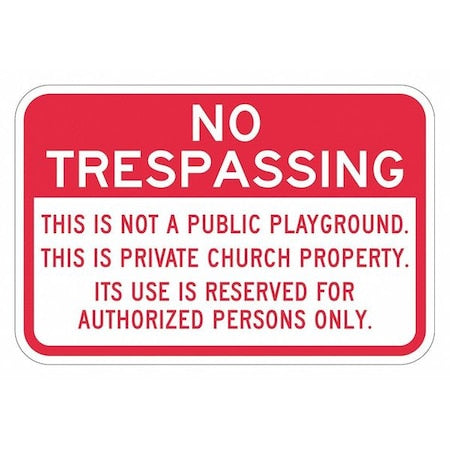 Warning Sign, 12 in H, 18 in W, Aluminum, Horizontal Rectangle, English, T1-1506-HI_18x12