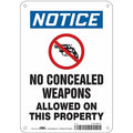 Safety Sign, 10 in Height, 7 in Width, Vinyl, Horizontal Rectangle, English, 449M03