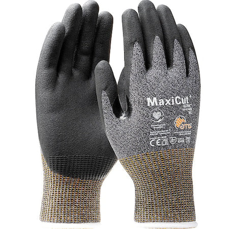 Knit Gloves, Cut Level A5 ,Dipped ,Nitrile ,Smooth ,XL 12 PK