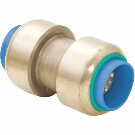 Coupling, 1/2 in x 1/2 in Tube Size, Brass, Brown