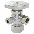 Supply Stop,3-Way,5/8" Inlet,1/4" Outlet