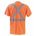 Unisex Long Sleeve T-Shirt, Polyester, Pullover, Orange, XL