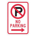 No Parking Sign,18" x 12, T1-2886-HI_12x18