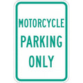 Motorcycle Parking Sign,18" x 12, T1-1037-DG_12x18