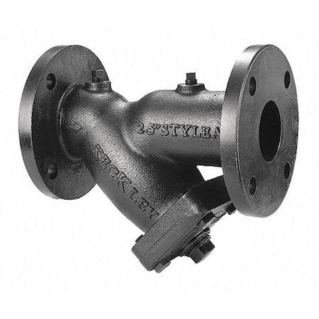 Y Strainer, 4" Pipe, Flanged, Cast iron, 200 psi at 150 Degrees F WOG, 125 psi at 450 Degrees F WSP