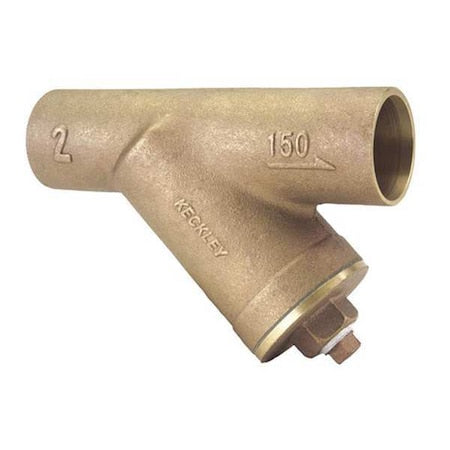 Y Strainer, 1/2" Pipe, Sweat, Bronze, 200 psi at 150 Degrees F WOG, 125 psi at 400 Degrees F WSP