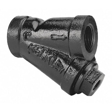 Y Strainer, 1" Pipe, Threaded, Cast iron