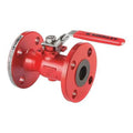 1" Flanged Carbon Steel Ball Valve Inline