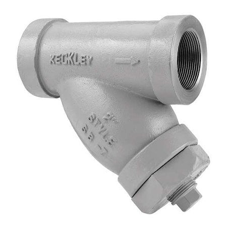 Y Strainer, 2" Pipe, Threaded, Carbon Steel