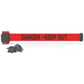 Magnetic Belt Barrier,7 ft,Dngr Keep Out