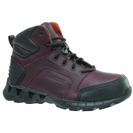 Men's 6-Inch Work Boot, 13, Composite Toe, 6 in H, Black/Brown, RB7005