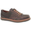 Men's Oxford Shoe, 8, Leather Upper, Steel Toe, Oxford H, Brown, FS2600