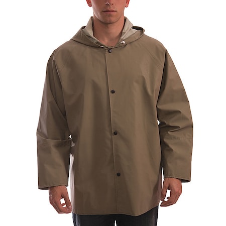 Magnaprene Flame Resistant Rain Jacket, Tan, 3XL