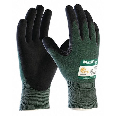 Cut-Resistant Coated Gloves, Cut Level A2 ,Dipped ,Microporous Nitrile ,Sandy ,2XL 12 PK