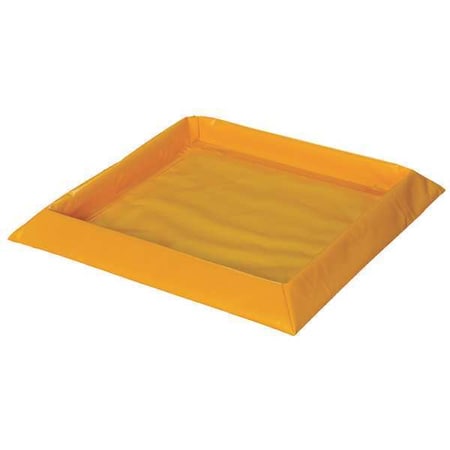 Spill Tray, Yellow, Square, 10 gal