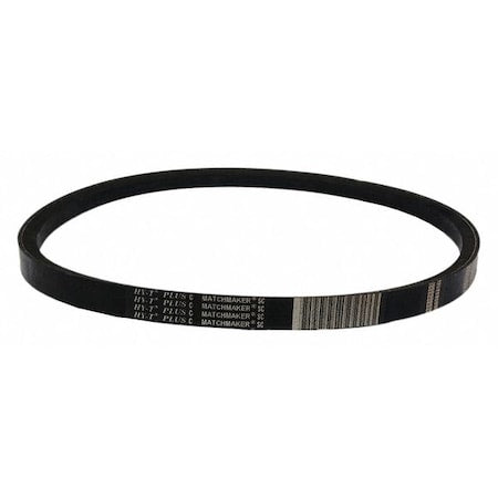 C173 Classical V-Belt, 177 in Outside Length, 7/8 in Top Width, 17/32" Thickness, 1 Ribs