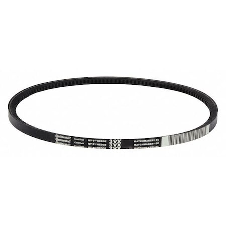 3VX425 Cogged, Wedge V-Belt, 42.5 in Outside Length, 3/8 in Top Width, 5/16 in Thickness, 1 Ribs