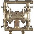 Double Diaphragm Pump, 316 Stainless Steel, PTFE, 41 gpm GPM 180 Degrees F