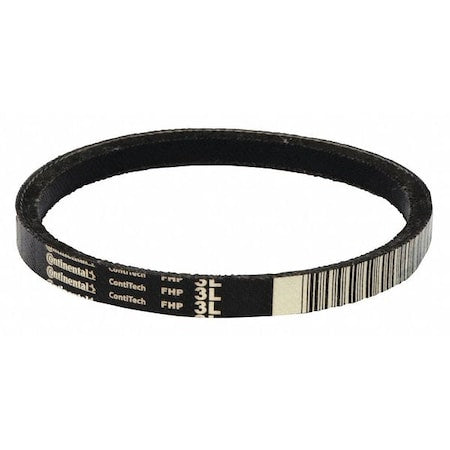 3L490 FHP V-Belt, 49 in Outside Length, 3/8 in Top Width, 7/32" Thickness, 1 Ribs